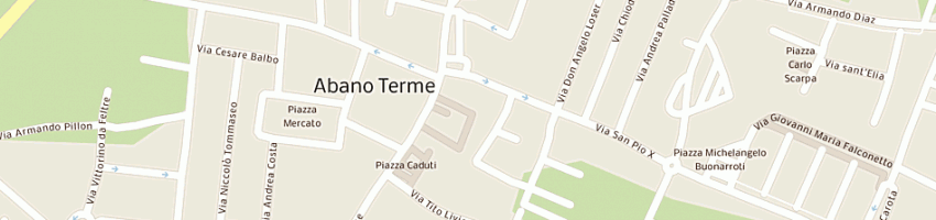 Mappa della impresa cassa di risparmio di padova e rovigo spa a ABANO TERME