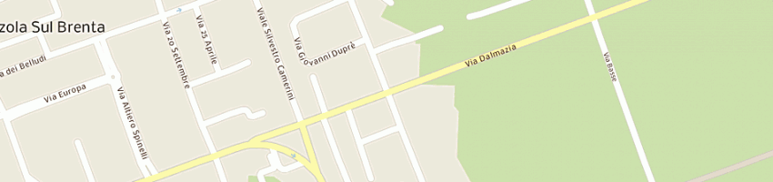 Mappa della impresa sambugaro antonio a PIAZZOLA SUL BRENTA