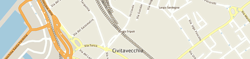 Mappa della impresa italcementi a CIVITAVECCHIA