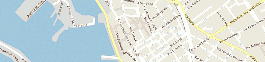 Mappa della impresa arsenico sas di cinti sabrina a CIVITAVECCHIA