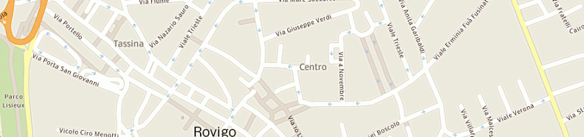 Mappa della impresa associazione polesani nel mondo a ROVIGO