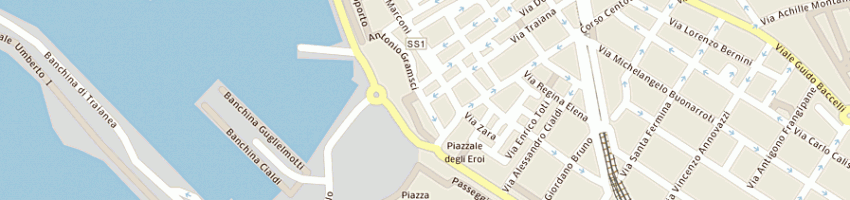 Mappa della impresa vinciguerra giuseppina a CIVITAVECCHIA