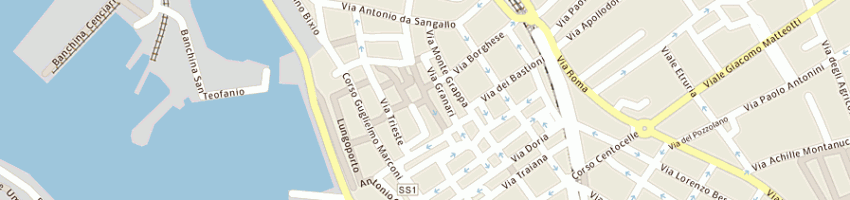Mappa della impresa rocchetti giulio cesare a CIVITAVECCHIA