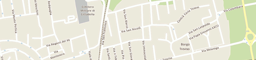 Mappa della impresa bacchin giancarlo a CITTADELLA