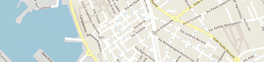 Mappa della impresa pizzeria la ternana a CIVITAVECCHIA