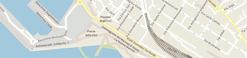 Mappa della impresa grilli per la testa a CIVITAVECCHIA