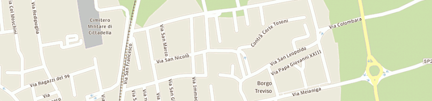 Mappa della impresa centro parrocchiale san giuseppe a CITTADELLA