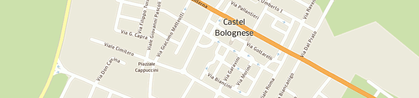 Mappa della impresa project service sas di zaccarelli d e c a CASTEL BOLOGNESE