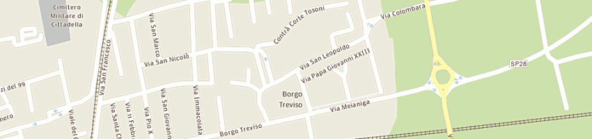 Mappa della impresa rizzo lino di rizzo e c (snc) a CITTADELLA