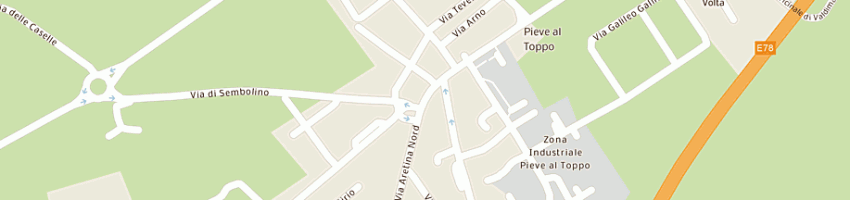Mappa della impresa pescasport sas di franci luca e c a CIVITELLA IN VAL DI CHIANA