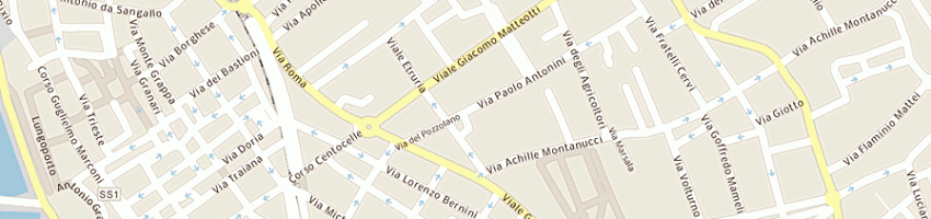Mappa della impresa ferri paolo a CIVITAVECCHIA
