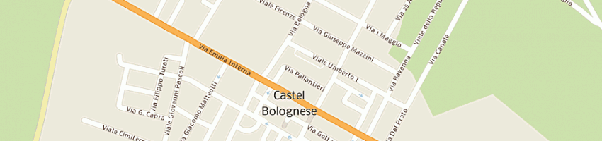 Mappa della impresa la decoratori edili verniciatori imolesi di ferretti franco snc a CASTEL BOLOGNESE