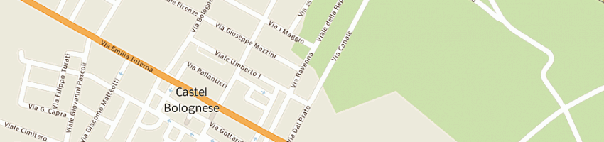 Mappa della impresa municipio a CASTEL BOLOGNESE