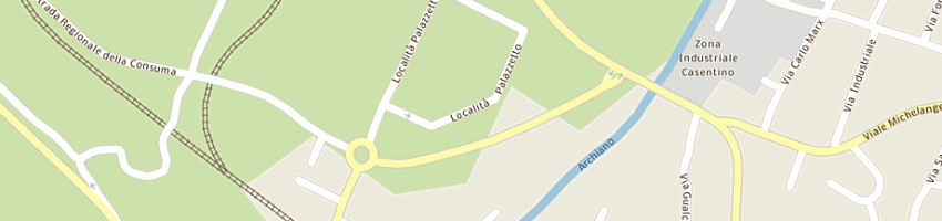 Mappa della impresa interplan srl a BIBBIENA