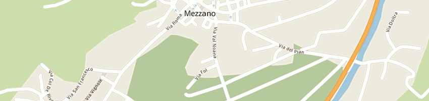 Mappa della impresa carpenterie metalliche primiero srl a MEZZANO