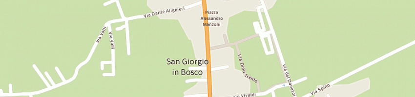 Mappa della impresa ristorante alla fonte a SAN GIORGIO IN BOSCO