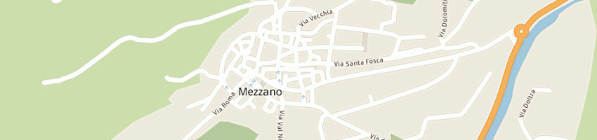 Mappa della impresa albergo ristorante la lontra a MEZZANO