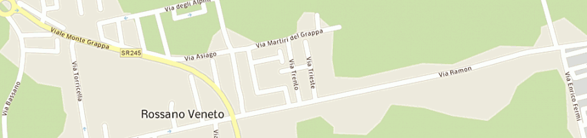 Mappa della impresa bianco autotrasporti di costantini paolo a ROSSANO VENETO