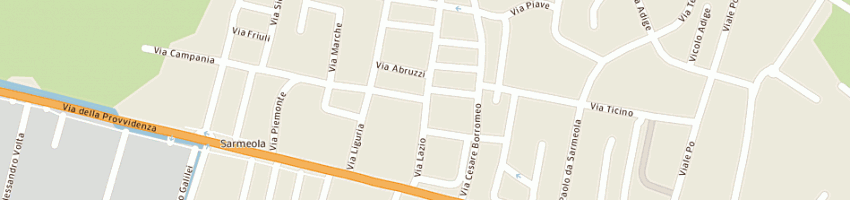 Mappa della impresa meneghello antonio a RUBANO