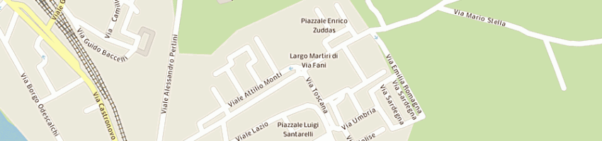 Mappa della impresa arci-uisp- campo dell'oro a CIVITAVECCHIA