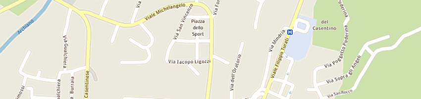 Mappa della impresa vestrucci mario a BIBBIENA