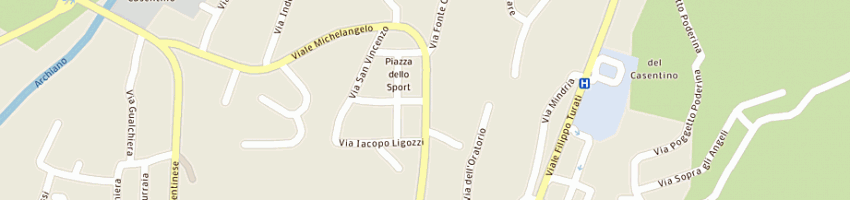 Mappa della impresa grassi giuseppe a BIBBIENA