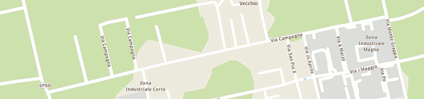 Mappa della impresa bortolozzo raffaele a GALLIERA VENETA