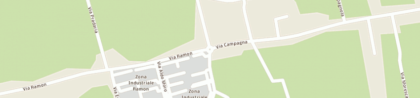 Mappa della impresa pollo castellano di gamba ido e c a LORIA