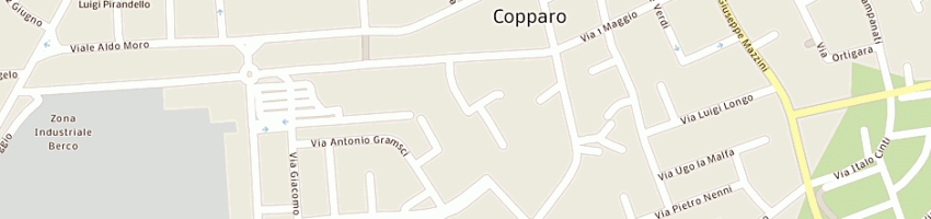 Mappa della impresa bar i pioppi di stella paolo e c sas a COPPARO