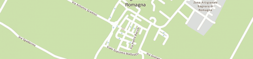 Mappa della impresa carpenteria metallica di spadoni domenico e c (snc) a BAGNARA DI ROMAGNA