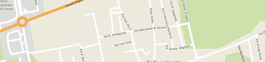 Mappa della impresa intercom di milani antonio e c (snc) a GALLIERA VENETA