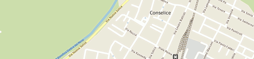 Mappa della impresa pizzeria il caminetto a CONSELICE