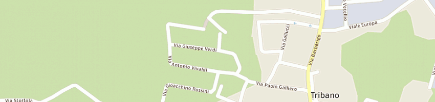 Mappa della impresa zambolin natalino a TRIBANO