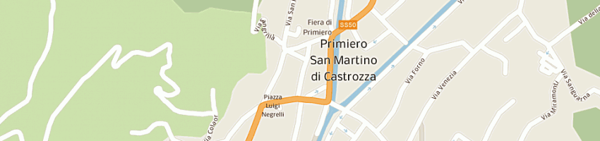 Mappa della impresa albergo astoria srl a FIERA DI PRIMIERO