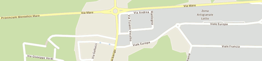 Mappa della impresa masiero luca a TRIBANO