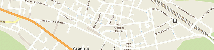 Mappa della impresa cinema teatro moderno a ARGENTA