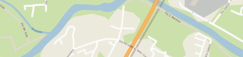 Mappa della impresa parrocchia voltabrusegana a PADOVA