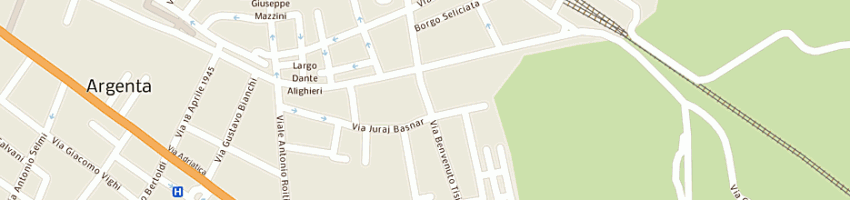 Mappa della impresa bolognesi giuliano a ARGENTA