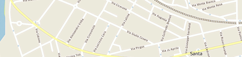 Mappa della impresa bar vela latina di galeri anna paola a SANTA MARINELLA