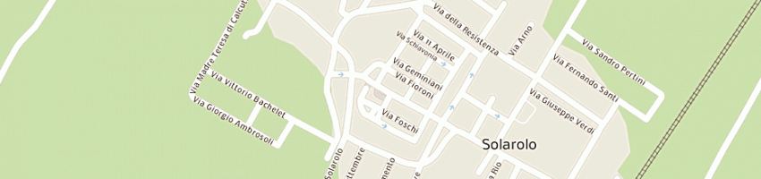 Mappa della impresa bar centrale a SOLAROLO