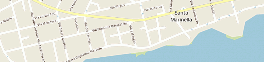 Mappa della impresa azienda sanitaria usl rm f a SANTA MARINELLA