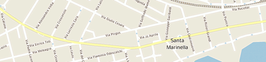 Mappa della impresa pirgus 93 di la malfa giovanni e c snc a SANTA MARINELLA