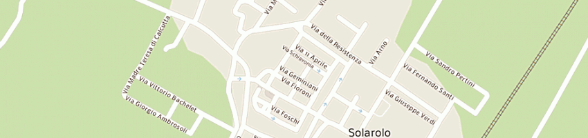 Mappa della impresa albergo centrale a SOLAROLO
