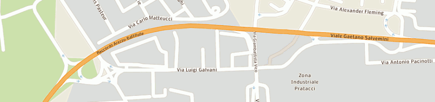 Mappa della impresa alfa 80 centro vetrine srl a AREZZO