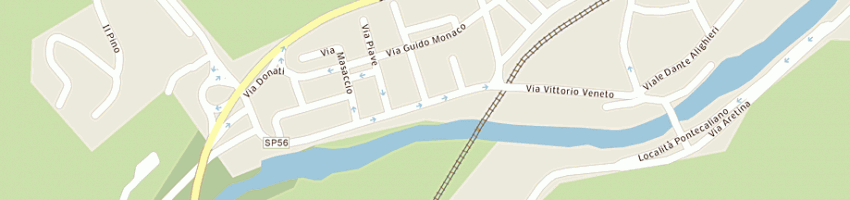 Mappa della impresa cassa di risparmio di cesena spa a AREZZO