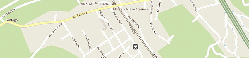 Mappa della impresa zaccara adriana a MONTEPULCIANO