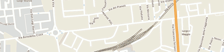 Mappa della impresa rosticceria lo spiedo infuocato di capaccioli laura e c snc a AREZZO