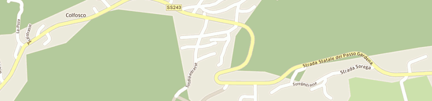 Mappa della impresa appartements hanny a CORVARA IN BADIA