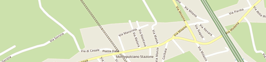 Mappa della impresa motocicli straccali natale snc a MONTEPULCIANO