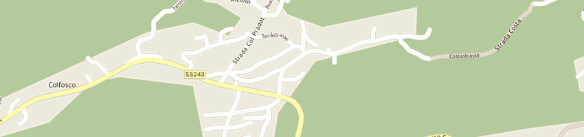 Mappa della impresa bar ciampai a CORVARA IN BADIA